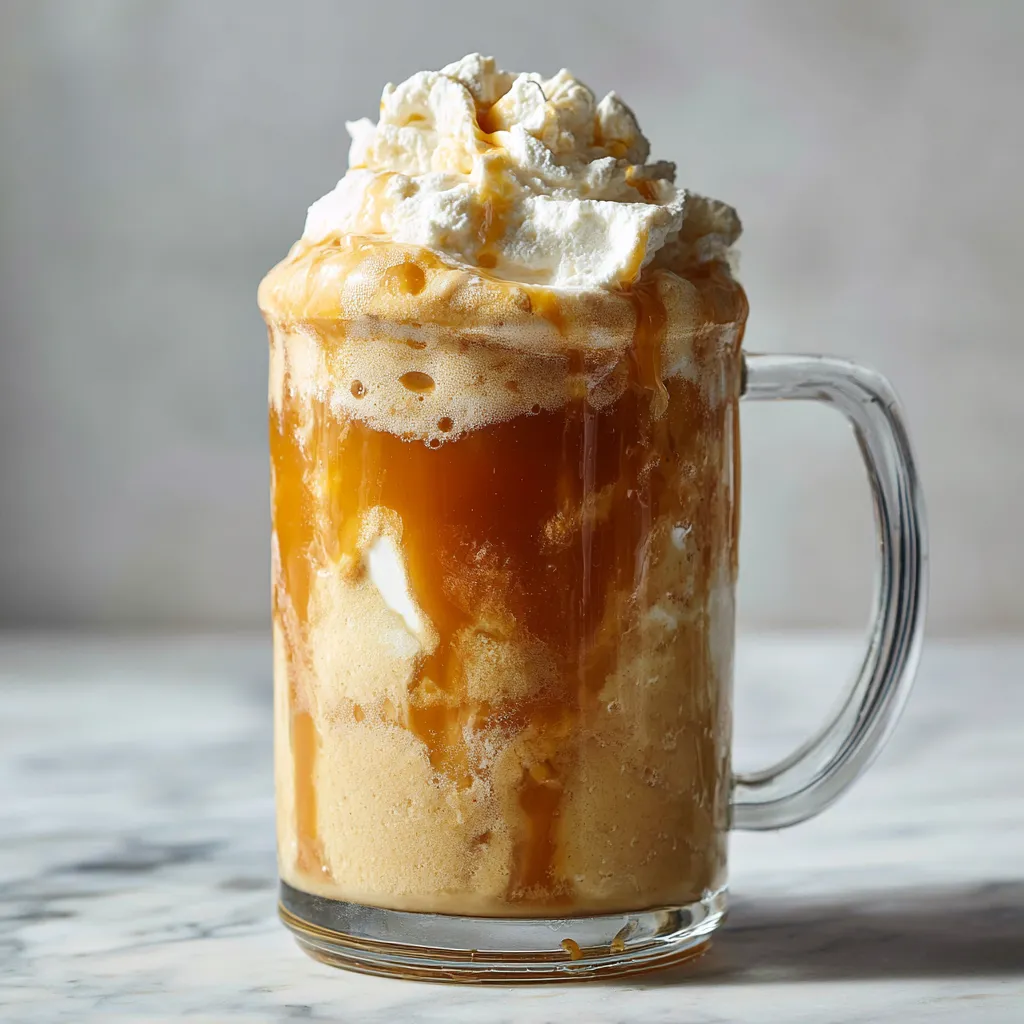 Harry Potter's Magical Frozen Butterbeer - Homemade Wizarding World Copycat Butterscotch Cream Soda Frozen Drink - secondary view